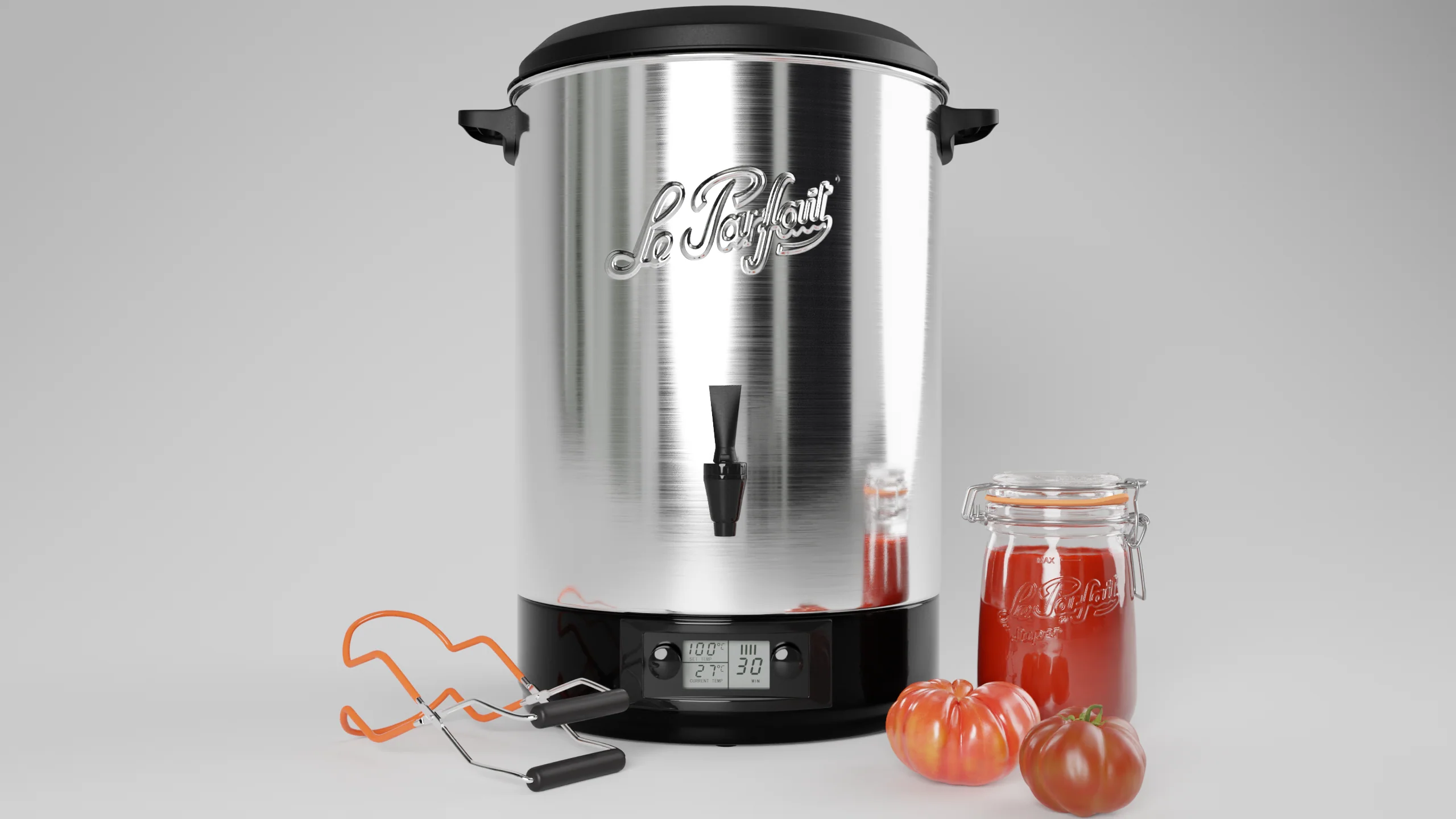 45l stainless steel electric and automatic sterilizer - Le Parfait® - Image 2
