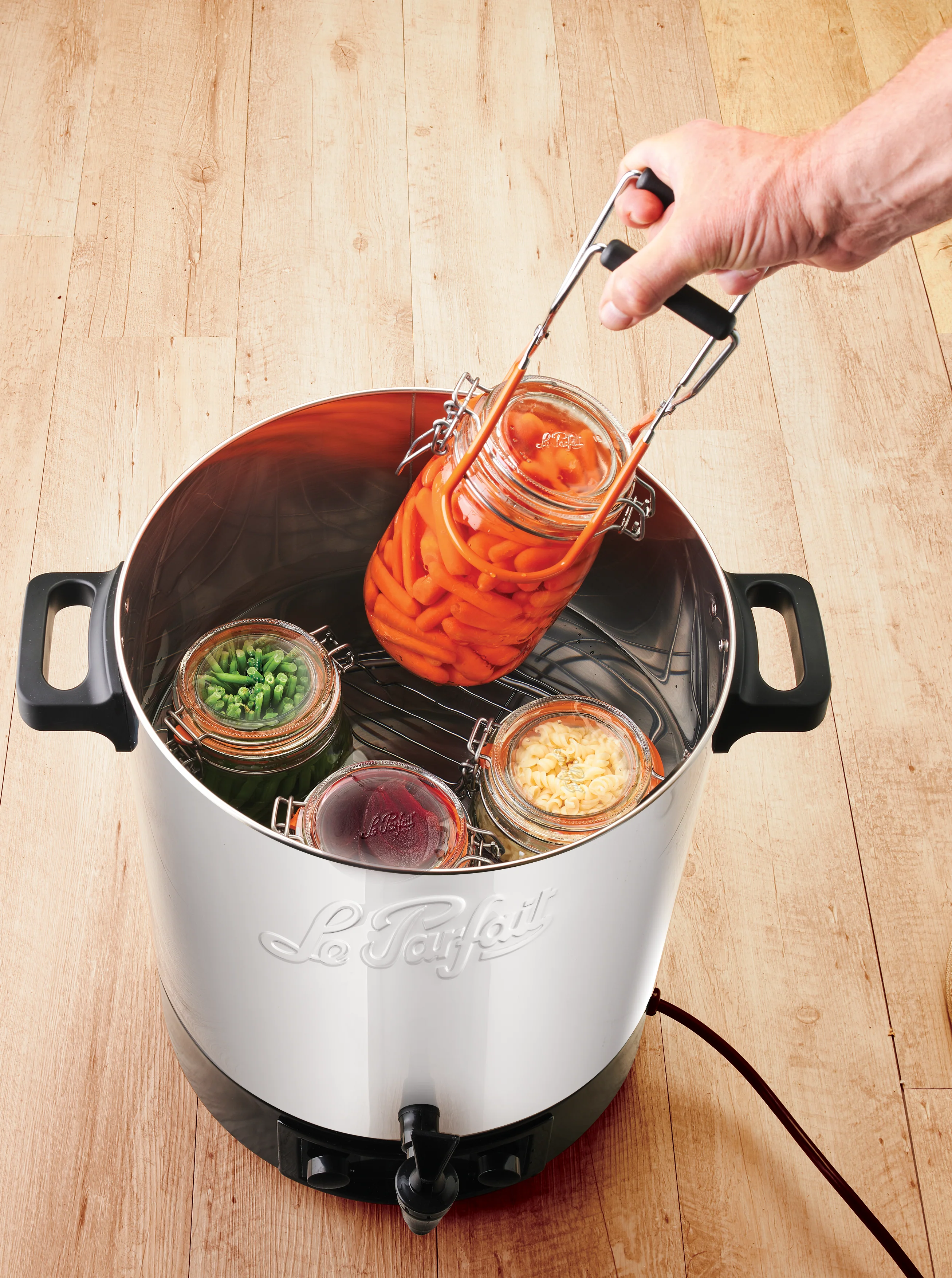 Electric and automatic stainless steel sterilizer 23l stainless steel cover - Le Parfait® - Image 4