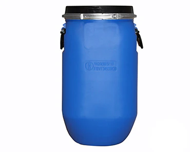 Blue macerating barrel with black lid - Image 2