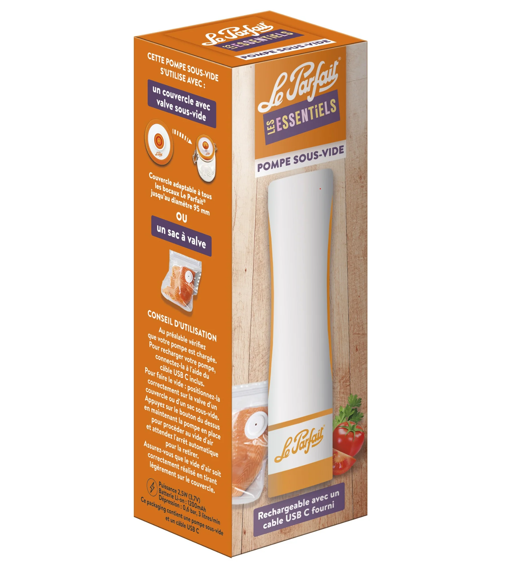 Rechargeable under-video pump Le Parfait® ~ essentials - Image 3