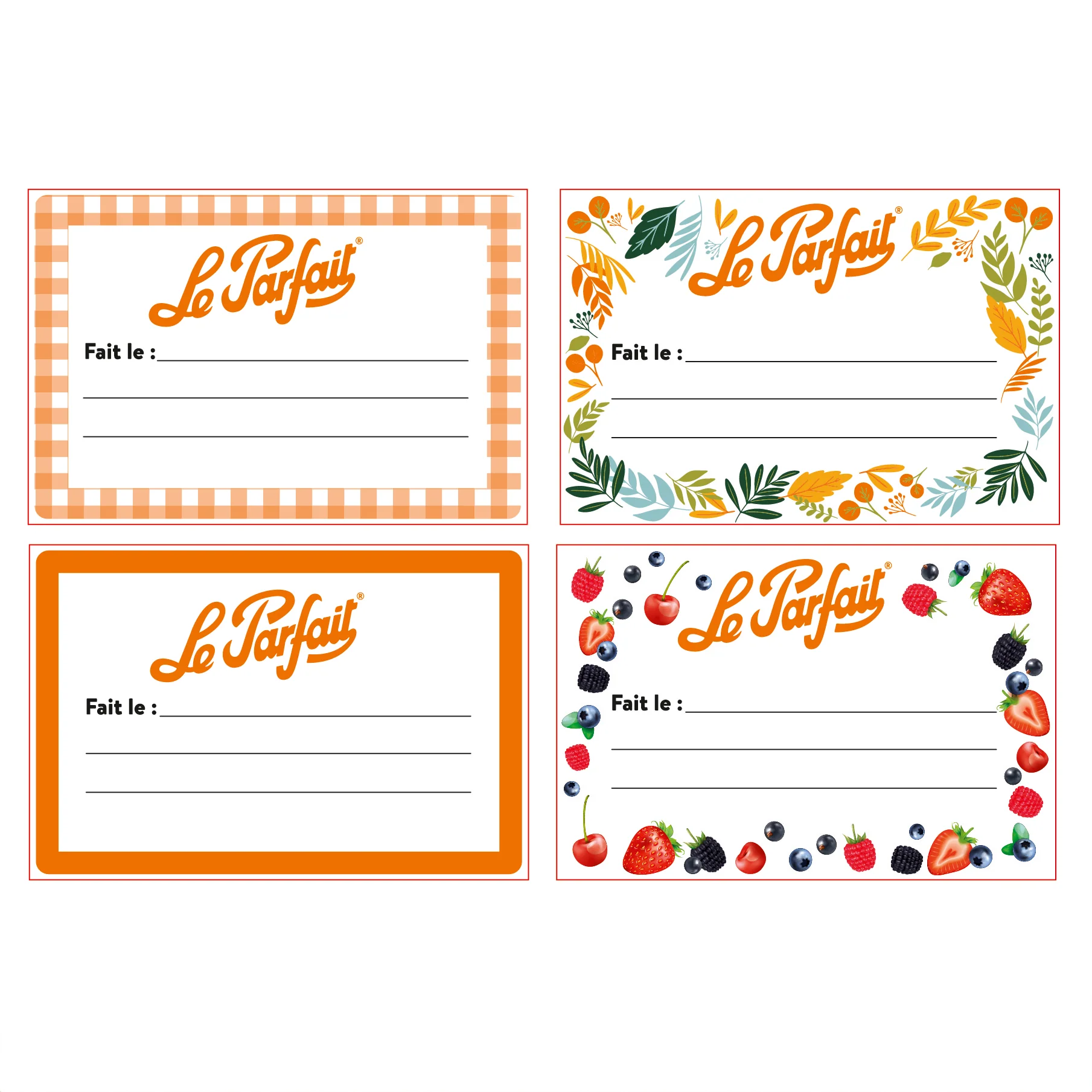 Roll 100 adhesive labels - Le Parfait® ~ essentials - Image 3