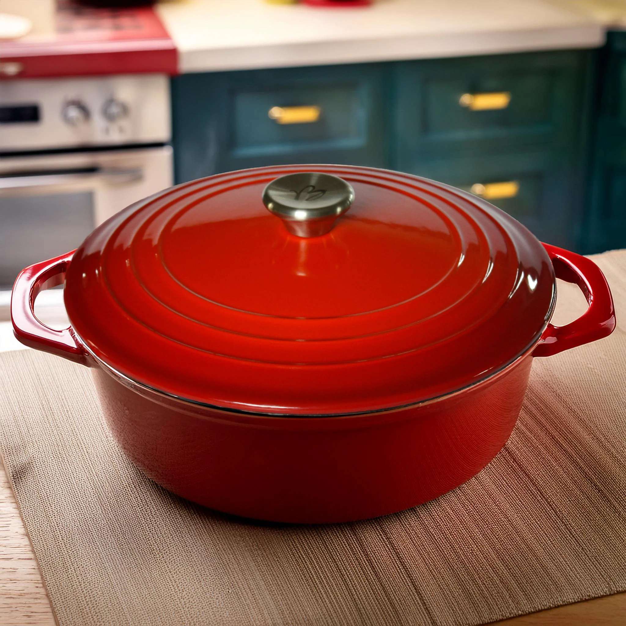 Round cast iron casserole - 3.85l - Image 2