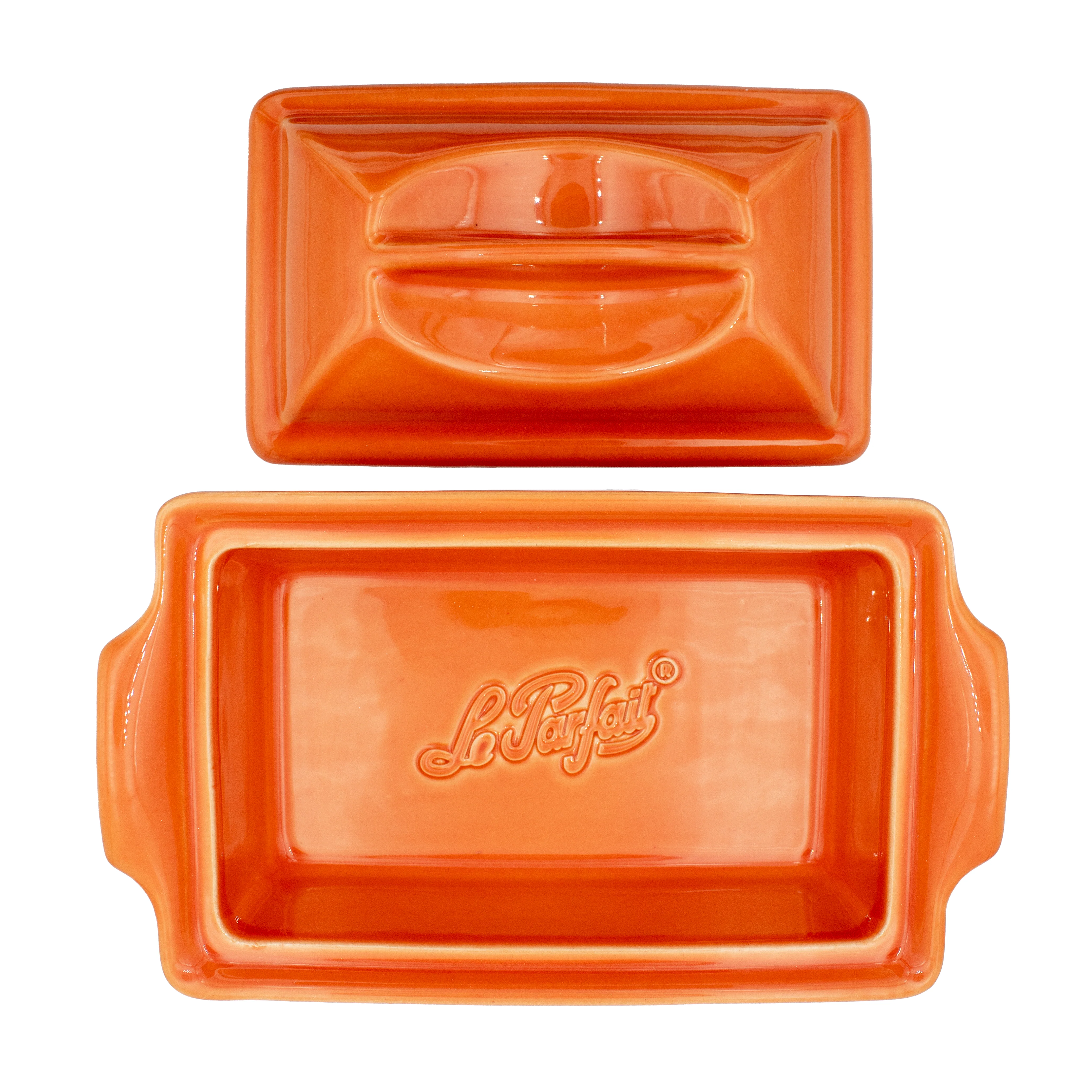 Enameled terracotta terrine - rectangular - 0.6 l - Image 3