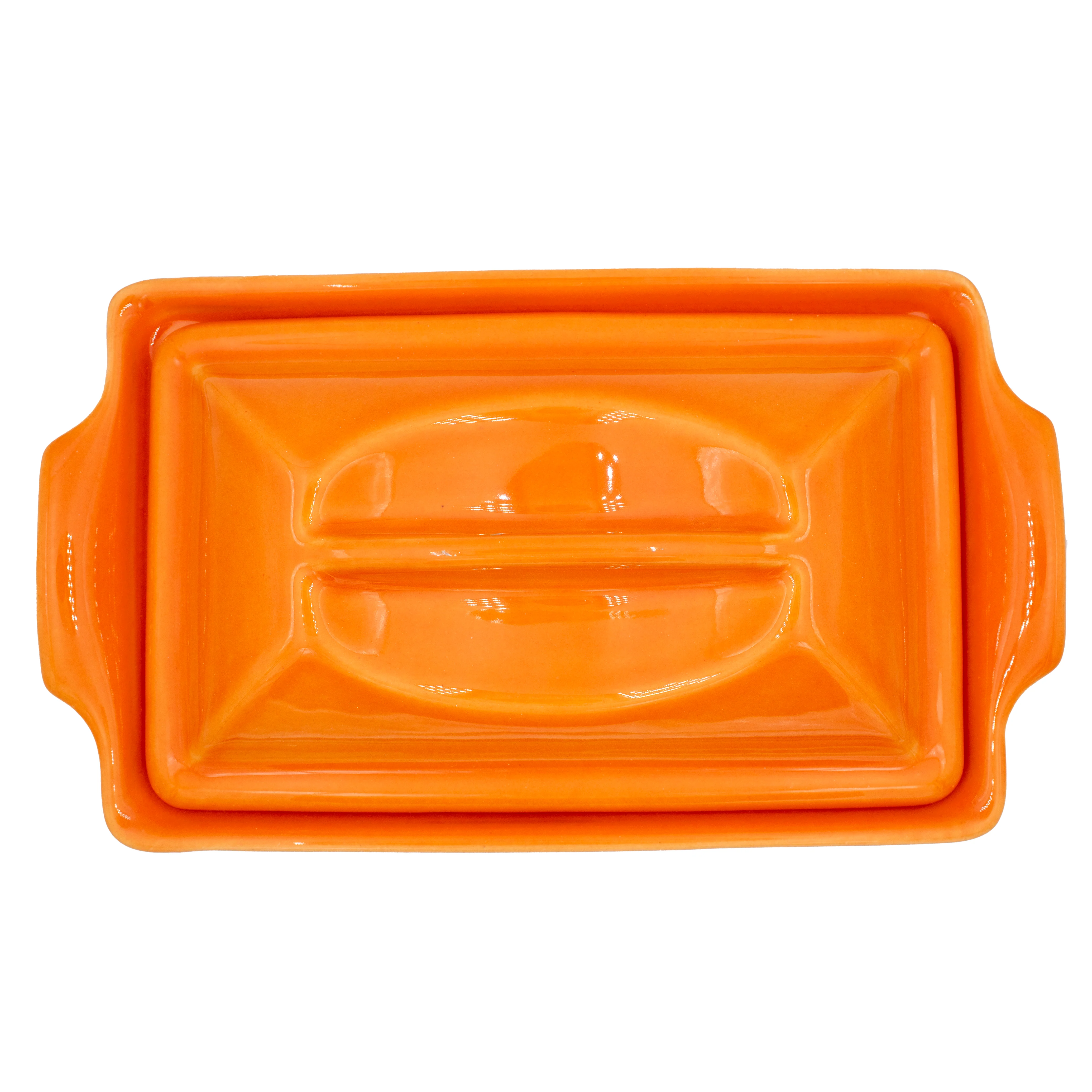 Enameled terracotta terrine - rectangular - 0.6 l - Image 4